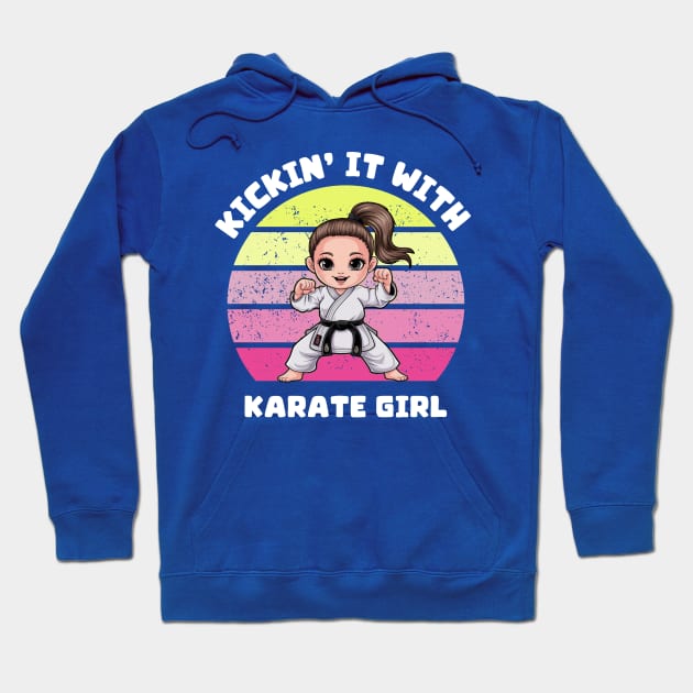 Karate Girl Kickin' In With Hoodie by Montony